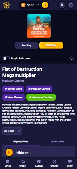 Roobet Game Description and Fun Play